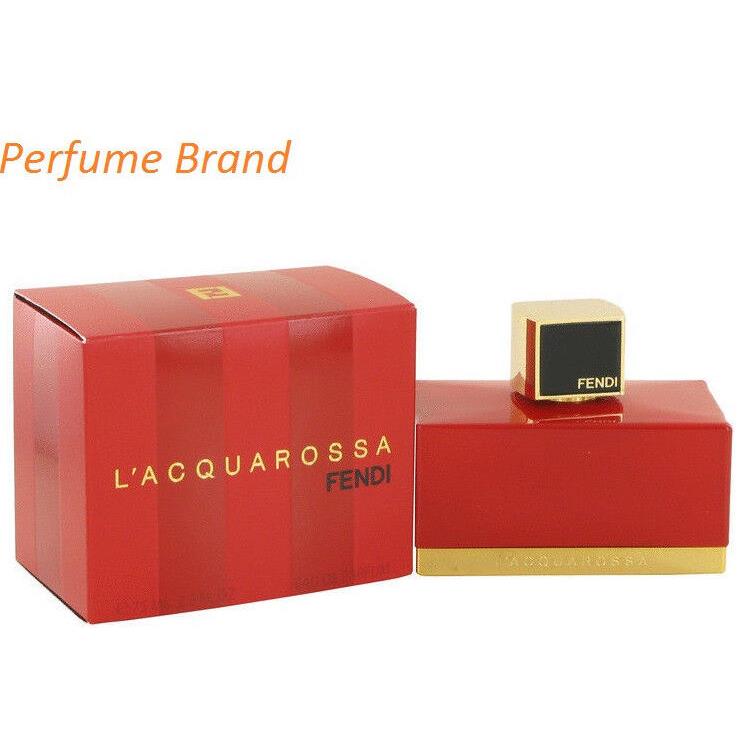 Fendi L`acquarossa 2.5 oz 75ml Eau de Parfum Edp Spray For Women