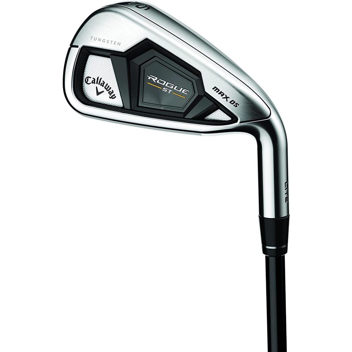 Callaway Rogue ST Max OS Lite Iron Set 5-PW+AW Cypher Black 60 Regular Left