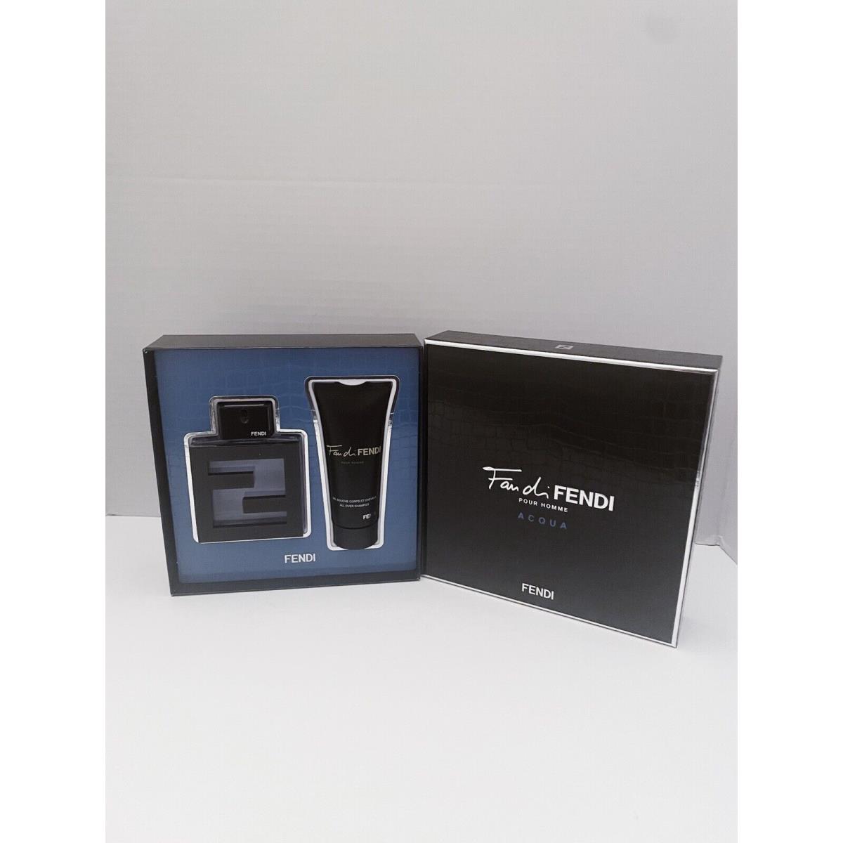 Fan DI Fendi Acqua Pour Homme 2 PC Set 3.3 OZ/100 ML Edt Spray