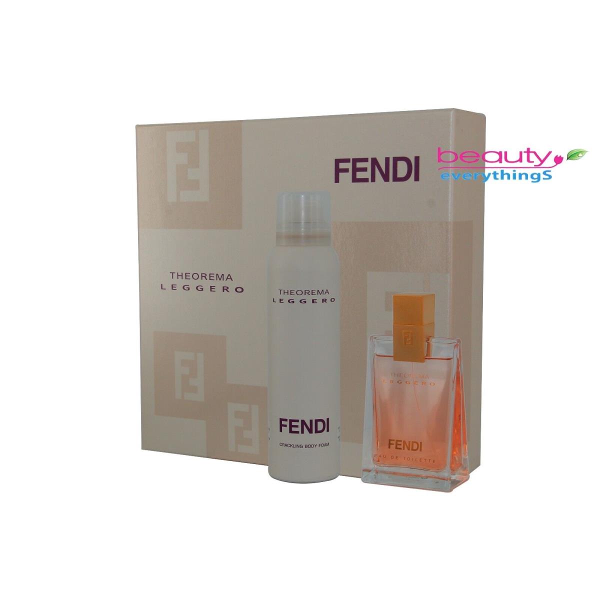 Theorema Leggero 2PC Gift Set by Fendi 1.7 oz EDT+5.1oz Body Foam For Women