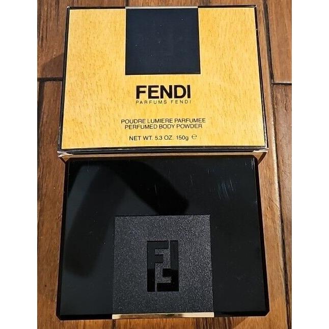 Vintage Fendi Perfumed Dusting Body Powder 5.3oz 150g Box