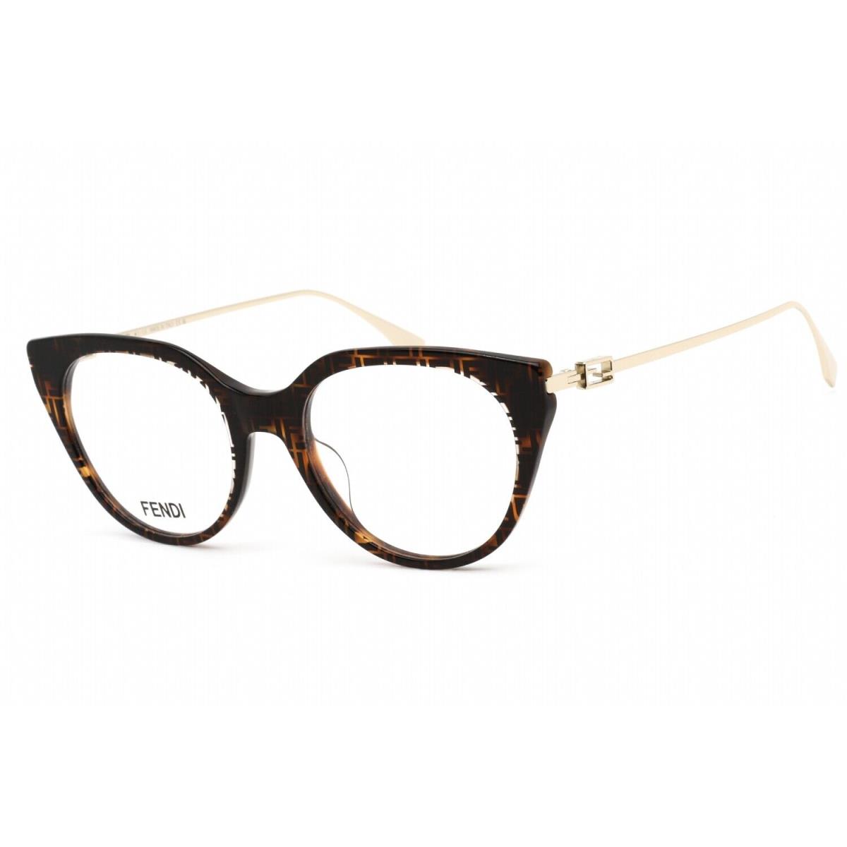 Fendi FE50010I-055 Colored Havana Eyeglasses