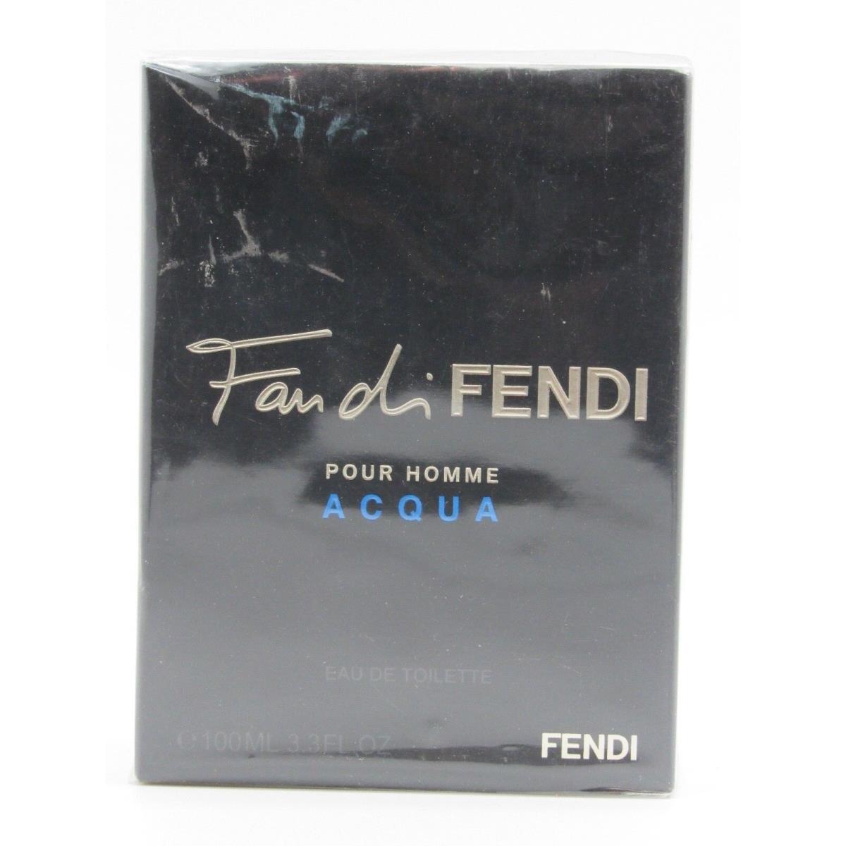 Fan Di Fendi Pour Homme Aqua For Men 3.4 oz Eau De Toilette Spray