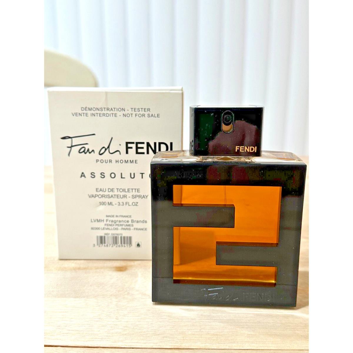 Fan Di Fendi Assoluto Edt Spray 3.3 OZ 100 ML Tester Men