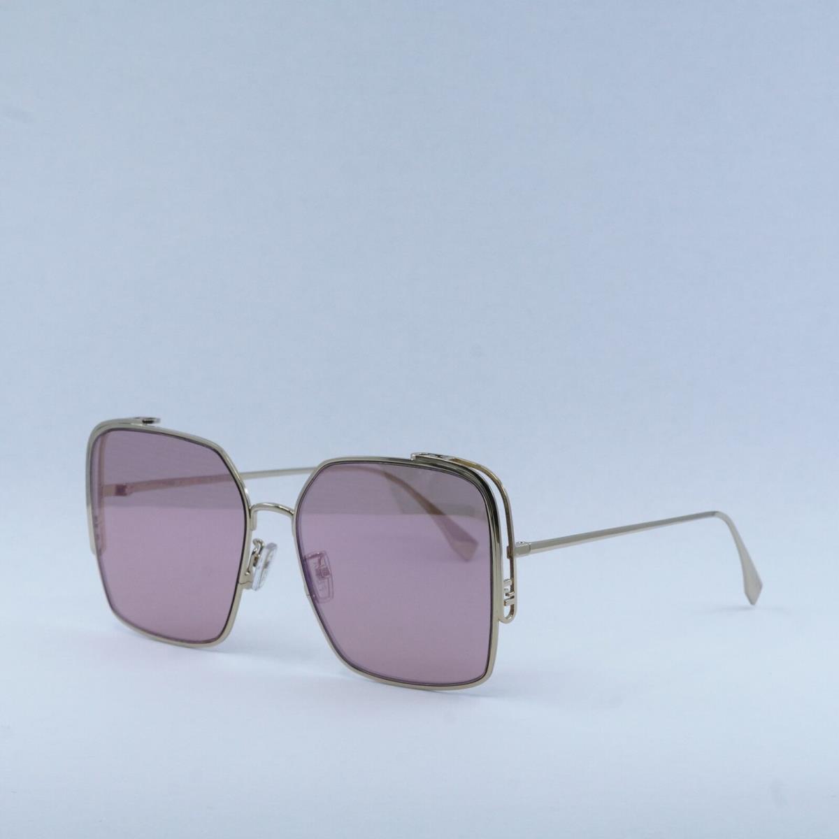 Fendi FE40038U 10U Gold/pink 59-17-135 Sunglasses