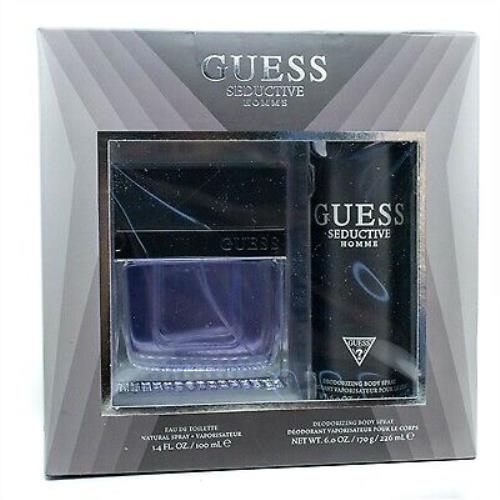 Guess Seductive Homme Set: Eau de Toilette 3.4 fl oz Deodorizing Body