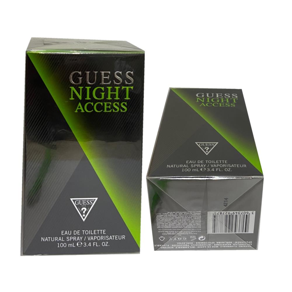 Night Access by Guess For Men 3.4oz Edt Spray