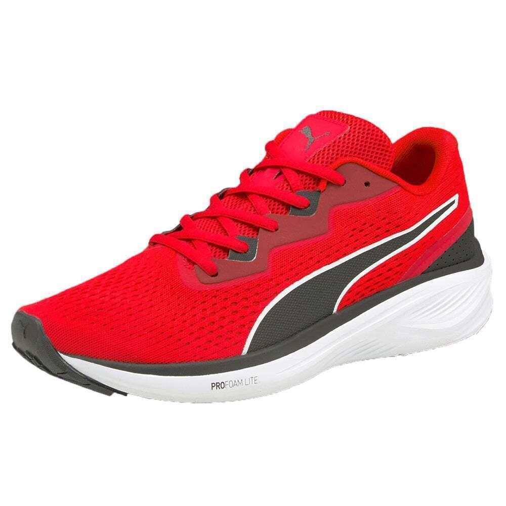 Puma Aviator Run Lite Lace-up Sneakers Trainer Men Shoes Red/black Size 11.5