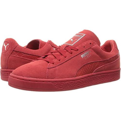 Puma Suede Mono Xxi Lace Tennis Trainer Sneaker Sports Men Shoes Red Size 12