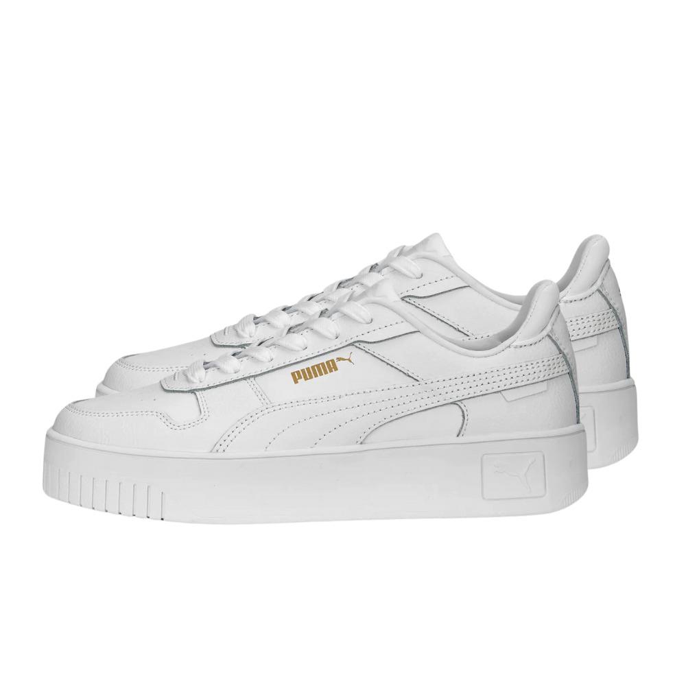 Puma Women s Carina Street Sneaker White-gold 10 - Street White-white-gold