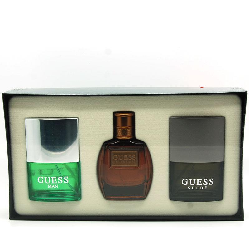 Guess Cologne Gift Set For Men Guess Man+guess Suede+guess Marciano Edt Spray