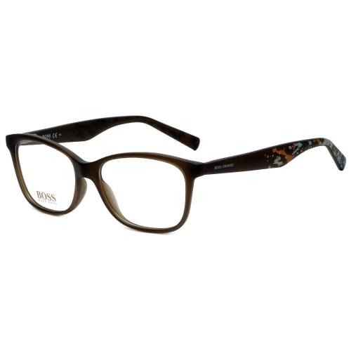 Hugo Boss Designer Reading Glasses BO0216-F4S in Brown Splatter 52mm