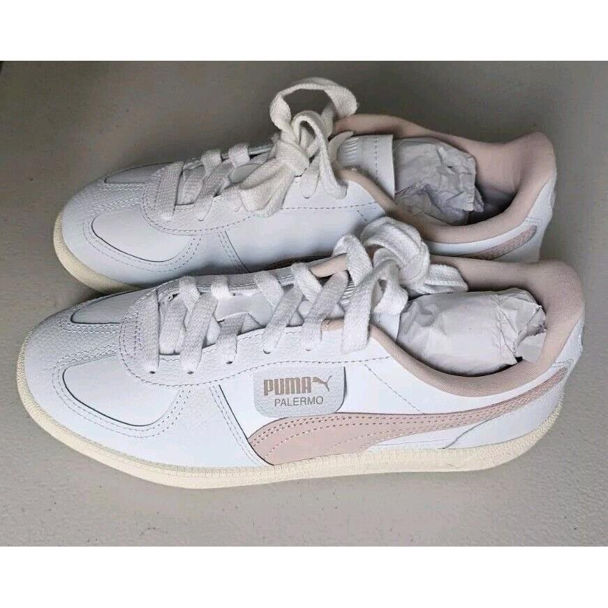 Puma Palermo Fs Lace Up Womens White / Pink Sneakers Casual Shoes