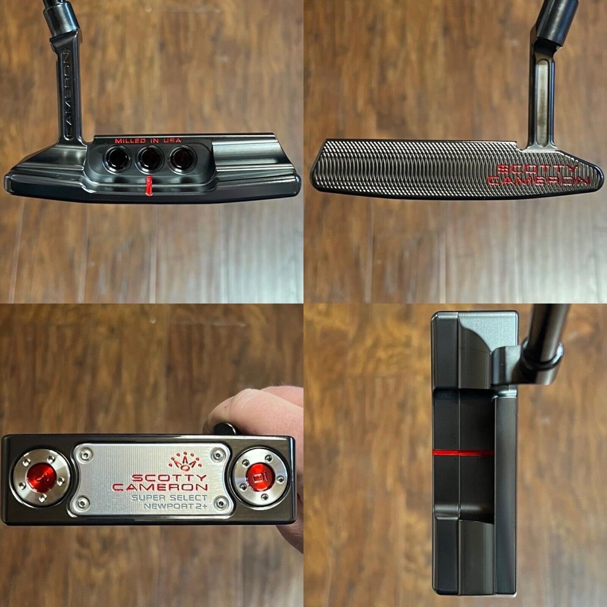 Scotty Cameron 2024 Super Select Port 2 Plus Putter - - Xtreme Dark - Red