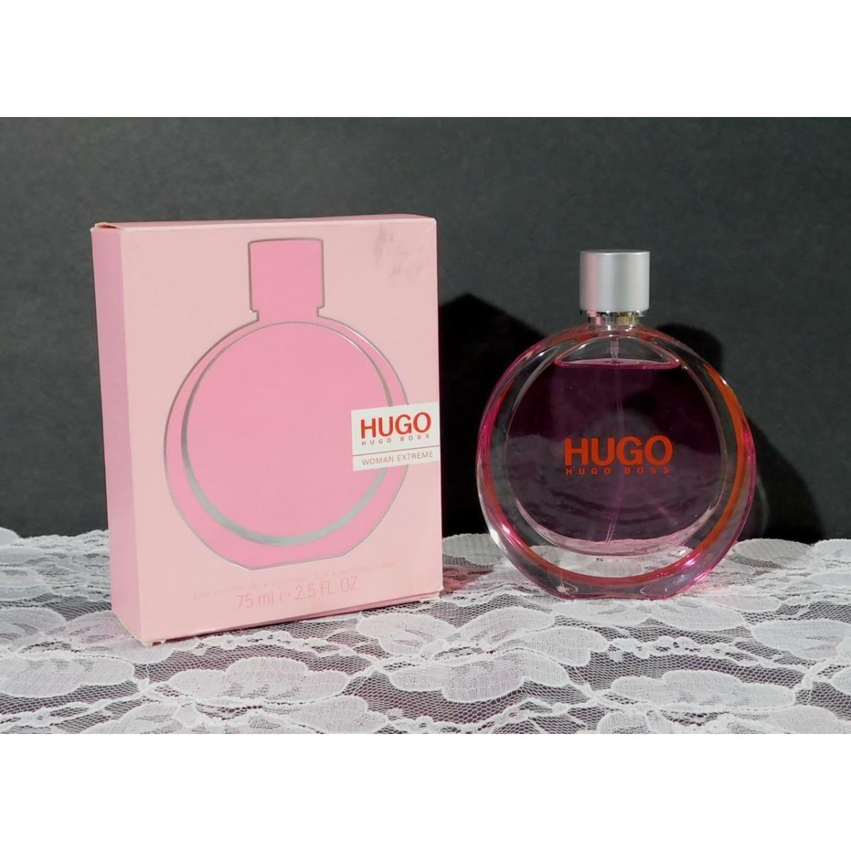 Hugo Boss Woman Extreme Eau de Parfum 2.5 Oz. Box Has Light Wear