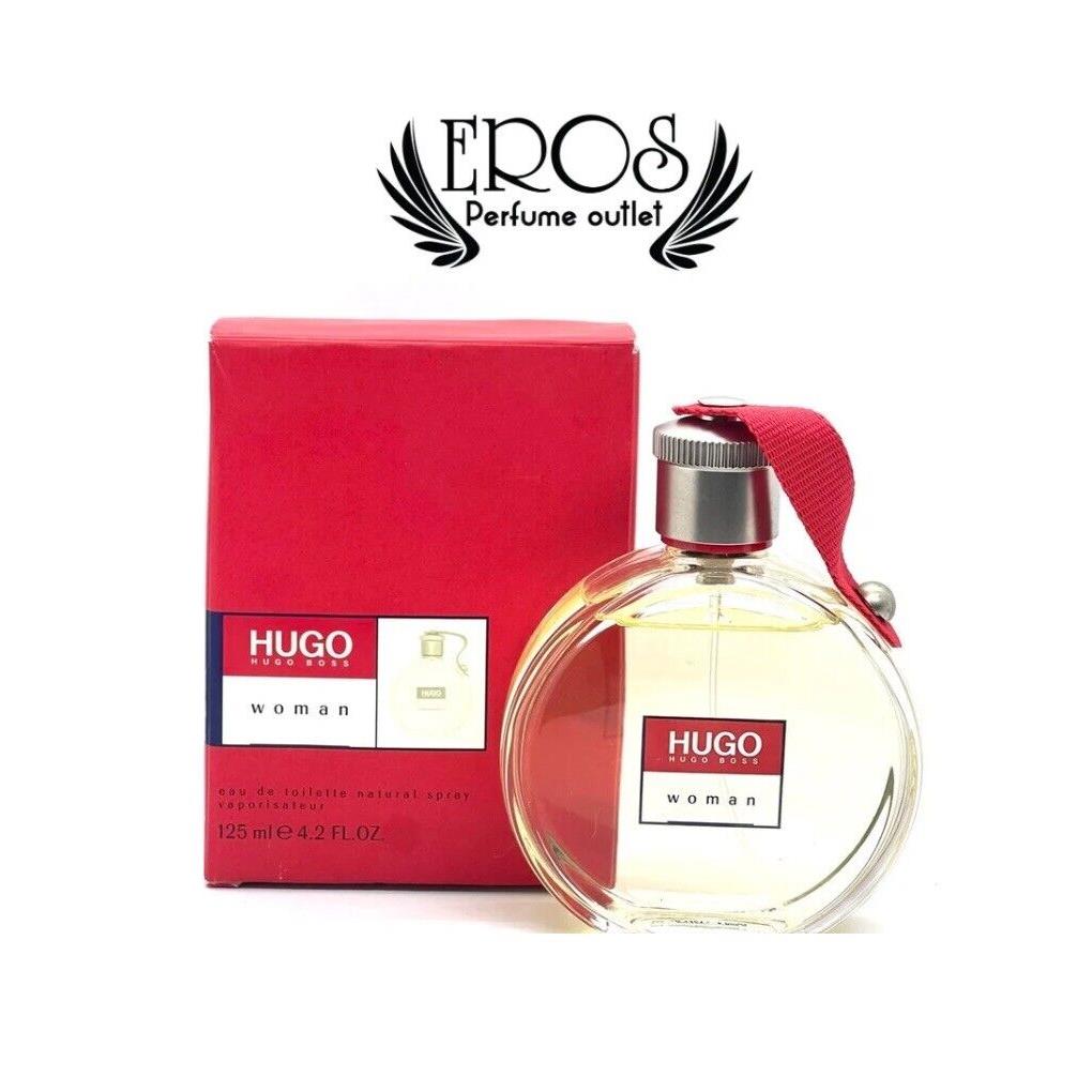 Hugo by Hugo Boss Woman 4.2 oz 125 ml Edt Vintage For Her Women Rare Red