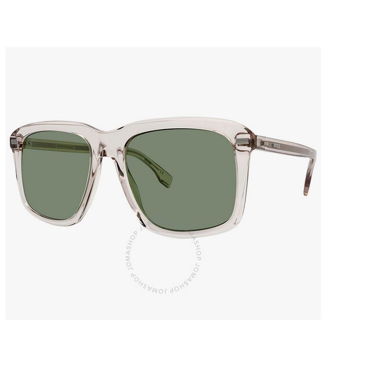 Hugo Boss 1420/S 10AQT 55 Green Square Men`s Sunglasses BB20/2