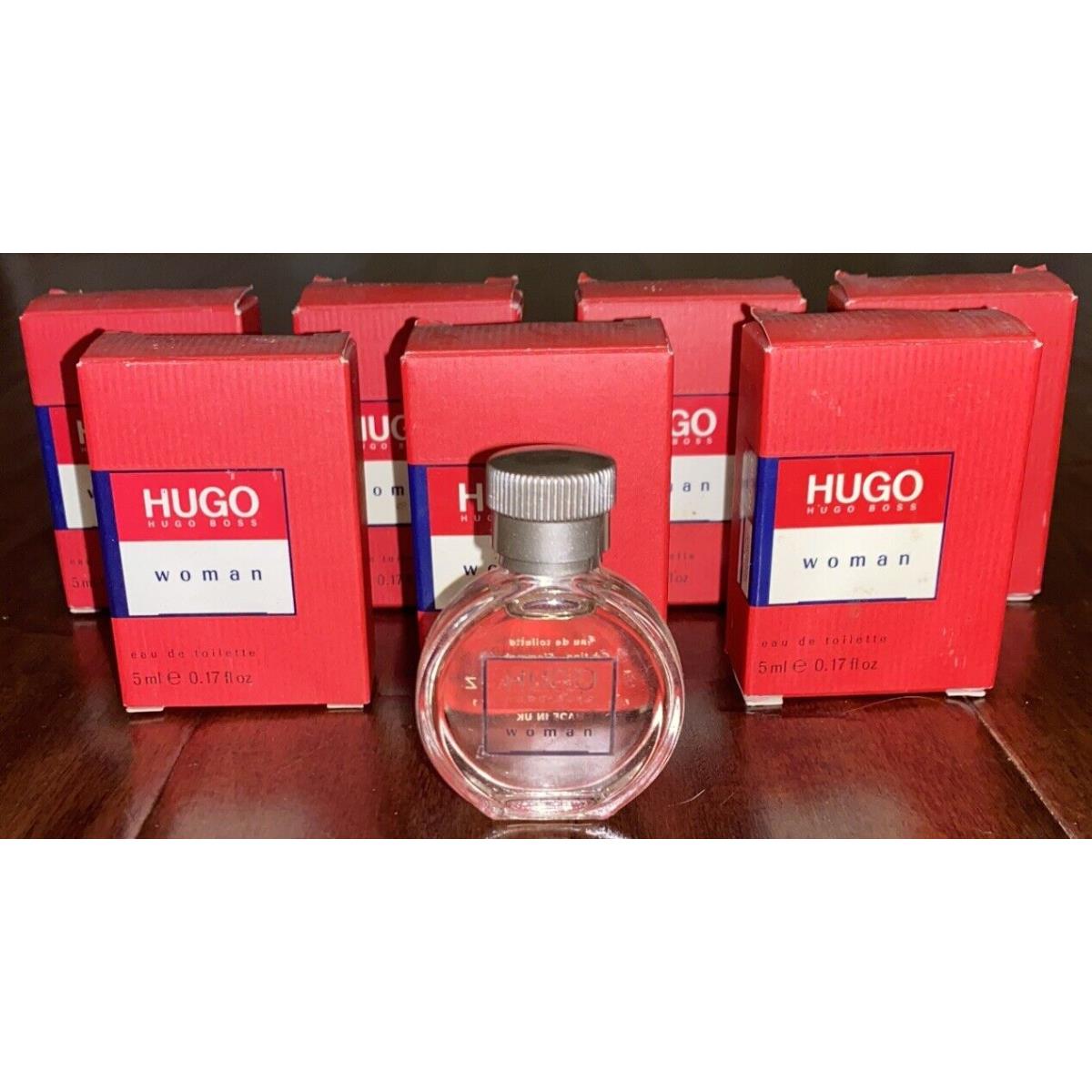 Vintage Hugo Woman Hugo Boss Mini .17 oz / 5 ml Eau de Toilette Edt Lot of 7