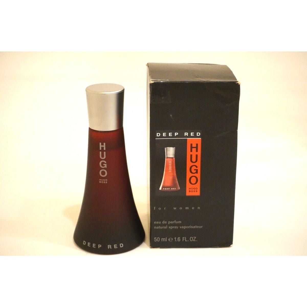 Deep Red Hugo by Hugo Boss Eau de Parfum Spray 50 ml 1.6 oz For Women Vintage