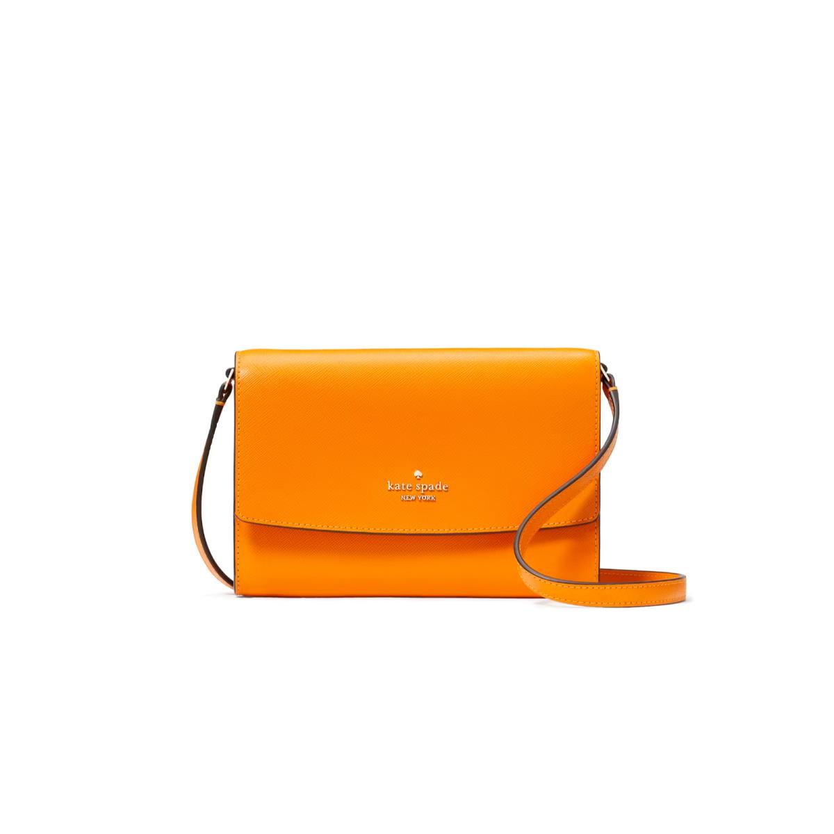 Kate Spade Perry Saffiano Leather Turmeric Root Crossbody Bag KG029