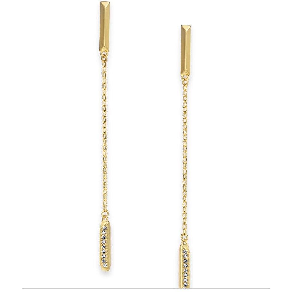 Kate Spade Raise The Bar Linear Drop Earrings Gold Tone B13