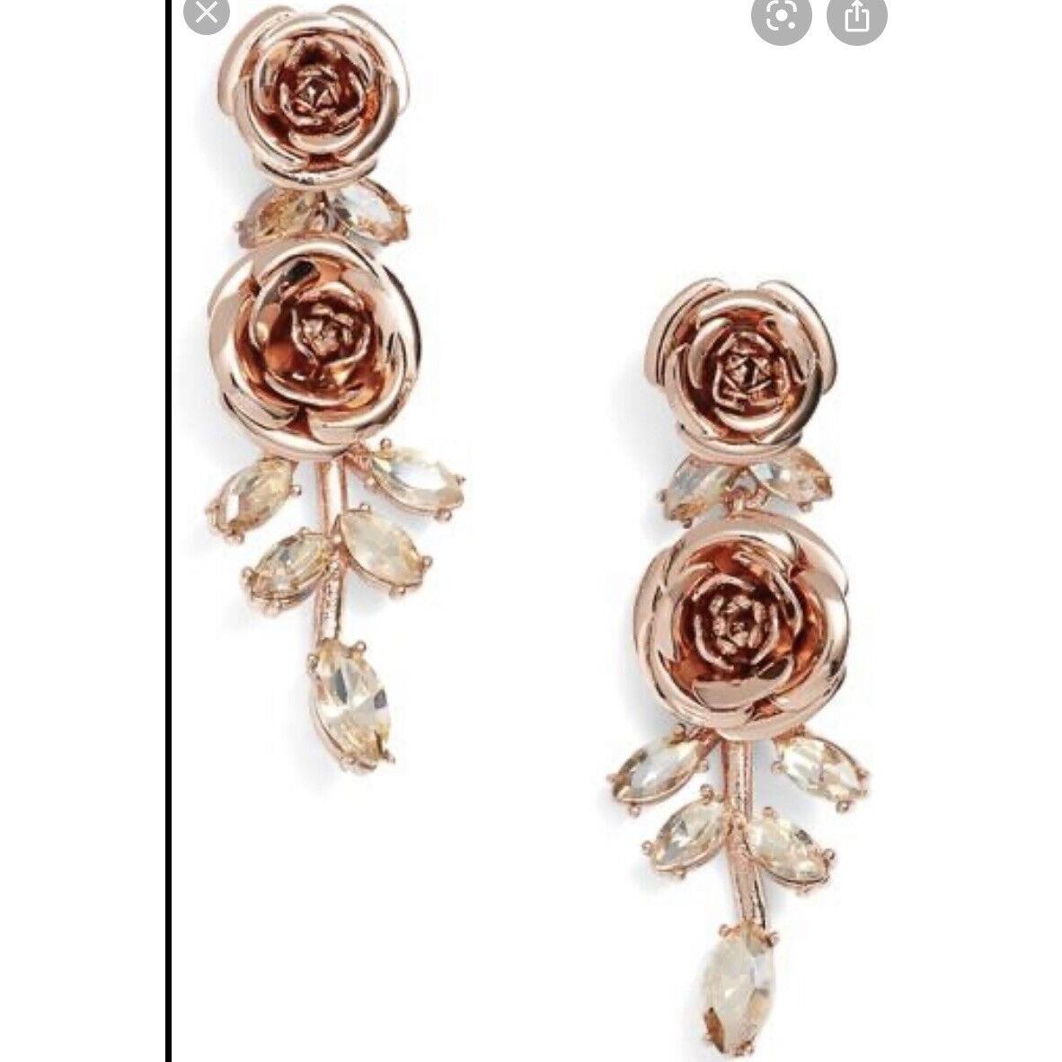 Kate Spade Set Garden Garland Rose Gold Earring Roses KSd5