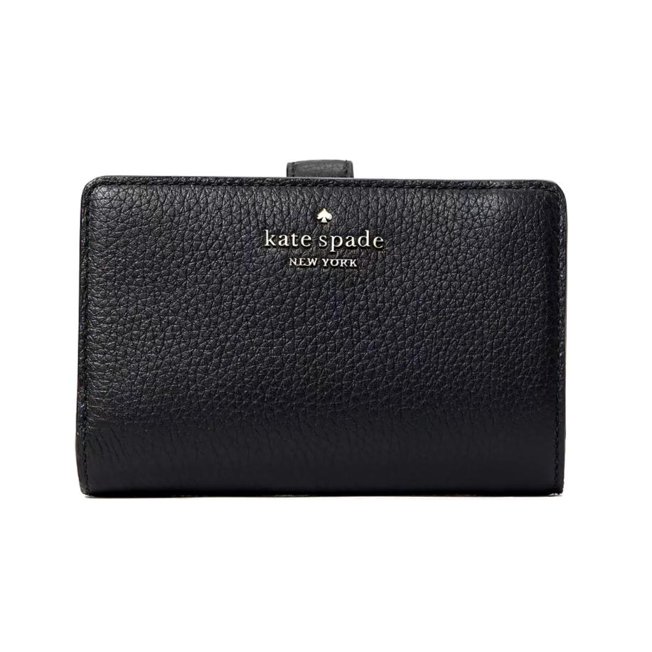 Kate Spade Leila Medium Compact Bifold Wallet Leather Black