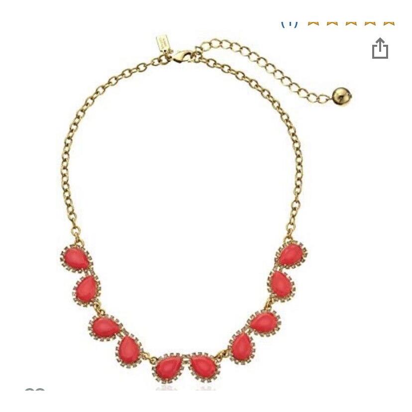 Kate Spade Balloon Bouquet Frontal Necklace Geranium 112K