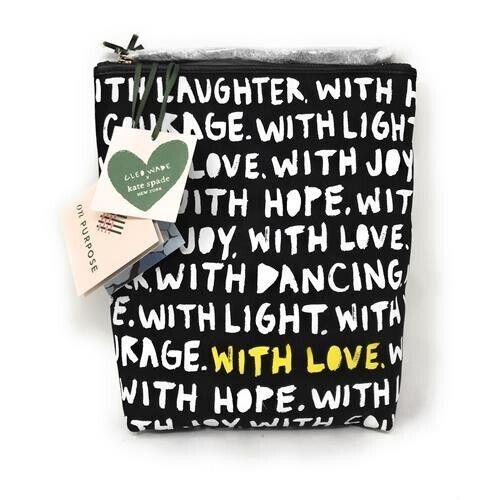 Kate Spade Pouch / Cleo Wade Phrases Bag New Old Stock