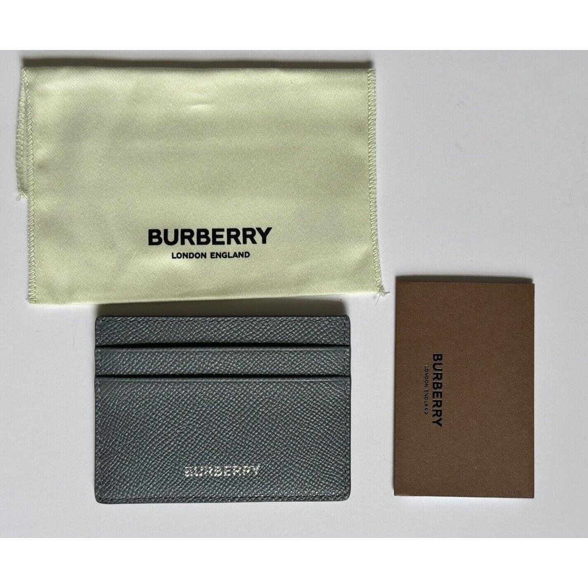 Burberry Sandon Grained Leather Storm Gray Card Case 80742761 England