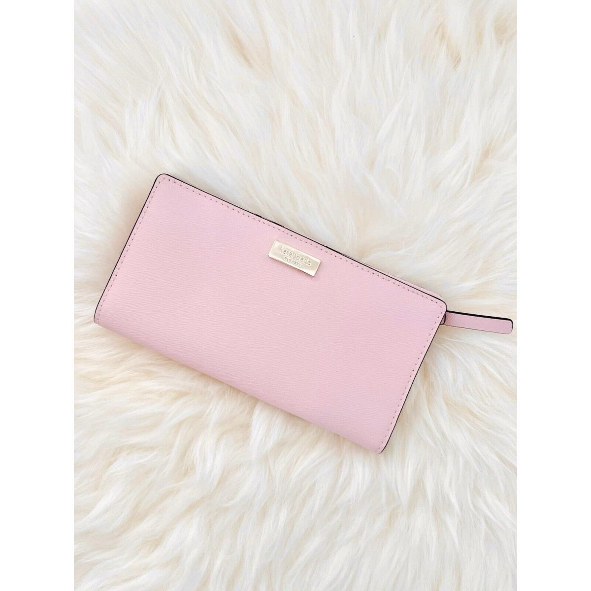 Kate Spade Newbury Lane Stacy Bifold Wallet Posypink Saffiano Leather