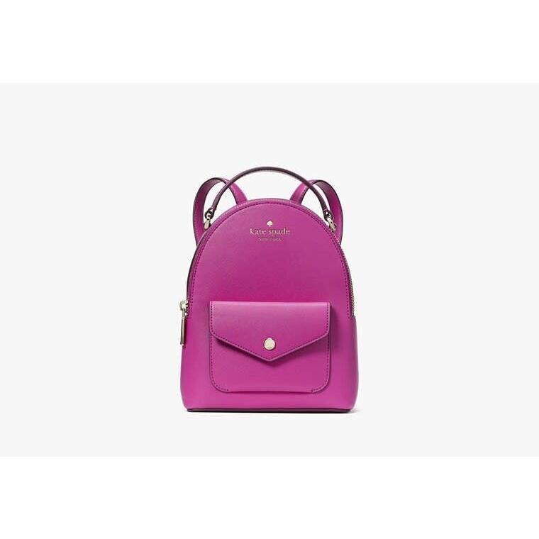 Kate Spade Schuyler Mini Baja Rose Saffiano Pvc Leather Backpack K8702