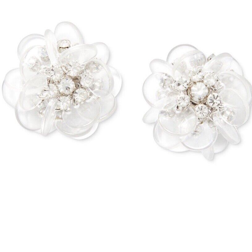 Kate Spade Pave Flower Stud Earrings Blooming Bouquet K1D