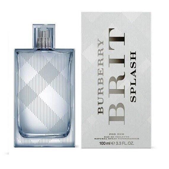 Burberry Brit Splash For Men Cologne Eau De Toilette 3.3 oz 100 ml Edt Spray