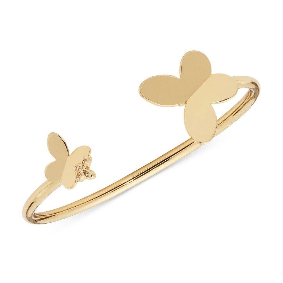 Kate Spade In A Flutter Gold Tone Butterfly Cuff Bracelet Q312