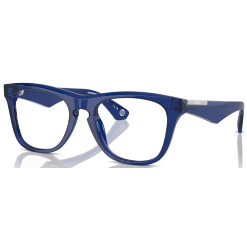 Burberry BE2409 4110 Eyeglasses Men`s Blue Full Rim Square Shape 51mm