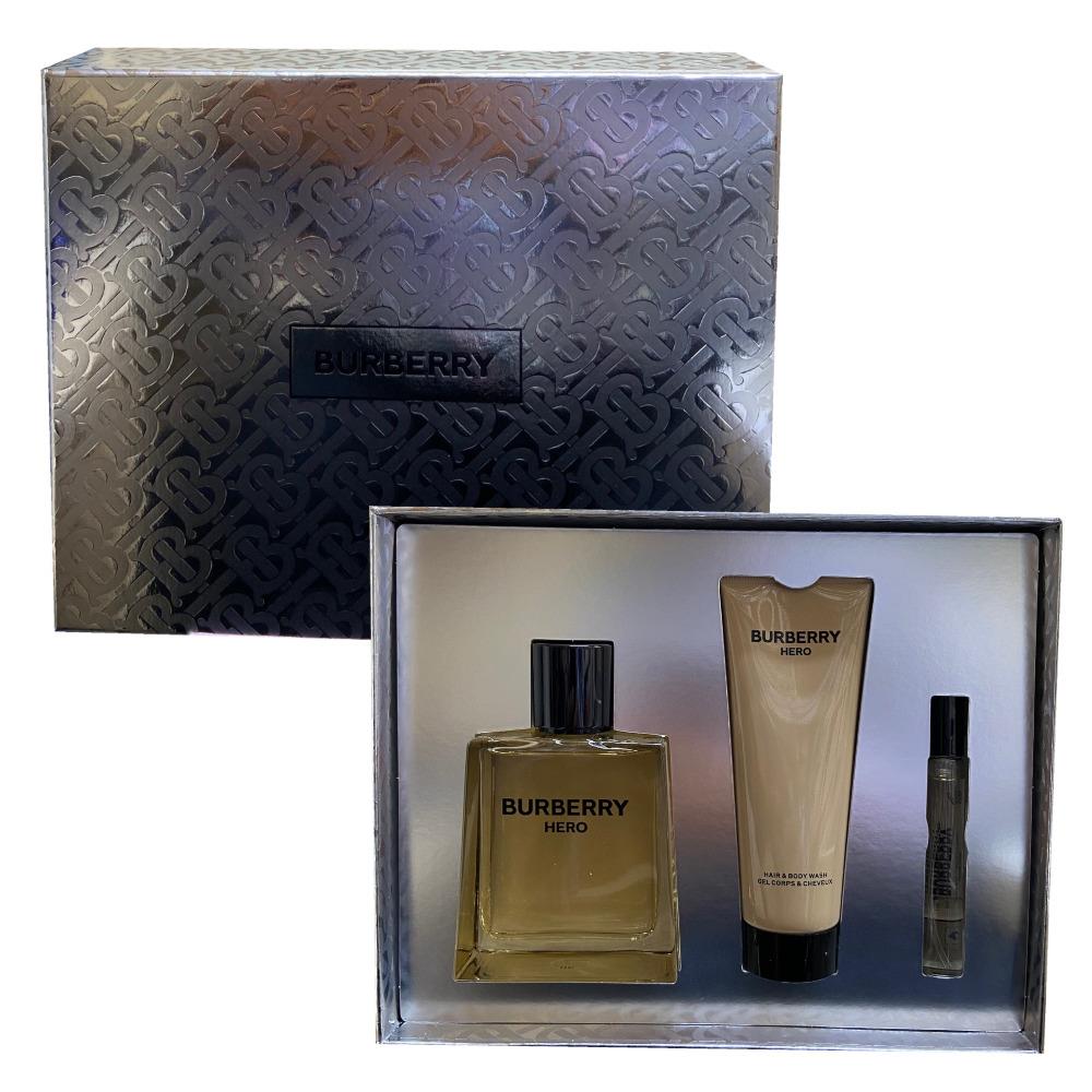 Burberry Hero by Burberry Edt 3.3 OZ 3 Piece Gift Set