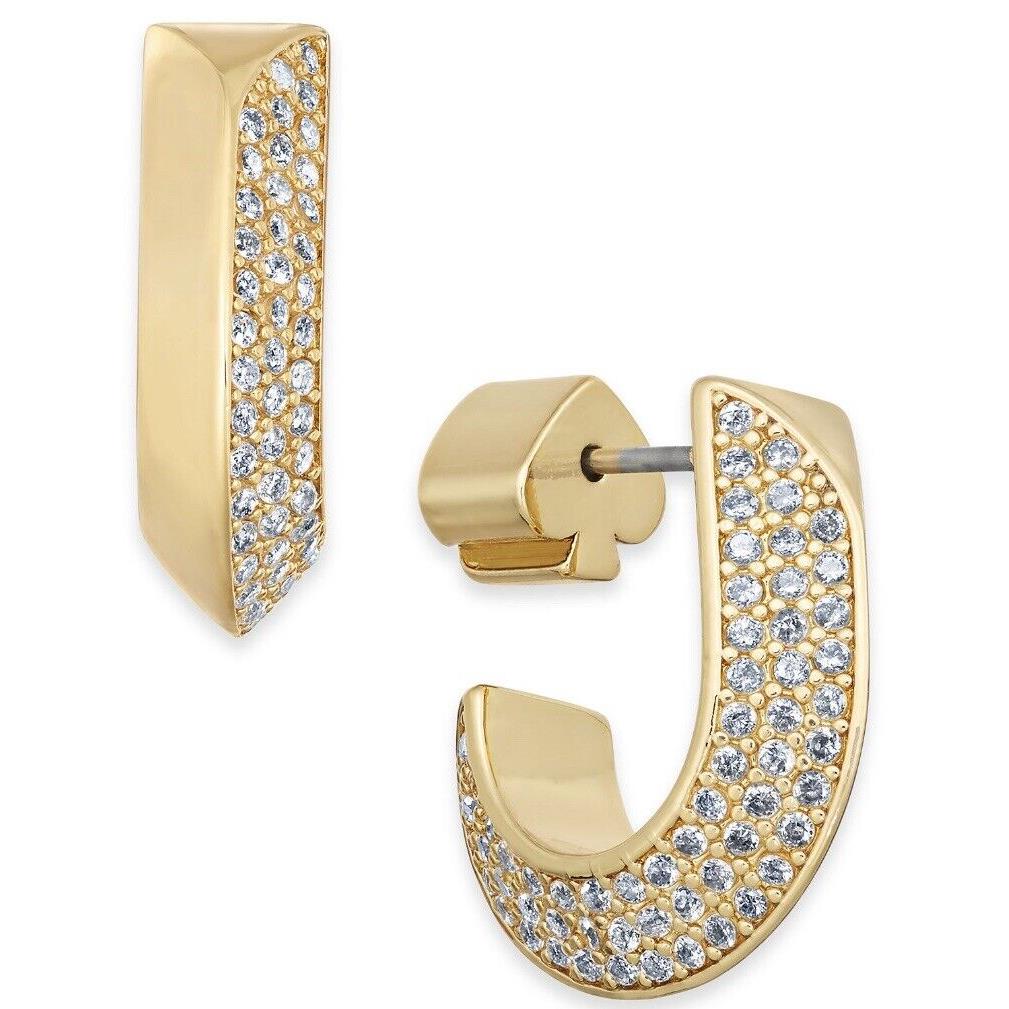 Kate Spade Raise The Bar Pave Huge Hoop Earrings B10