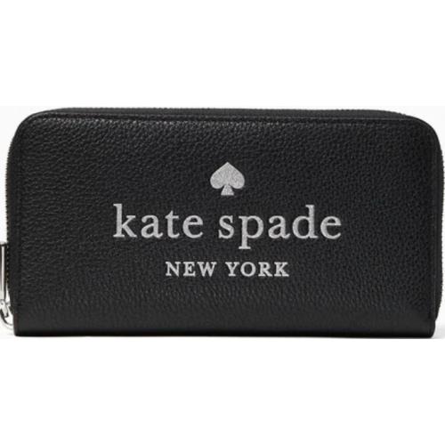 Kate Spade K4779 Ella Large Continental Pebbled Leather Wallet Black