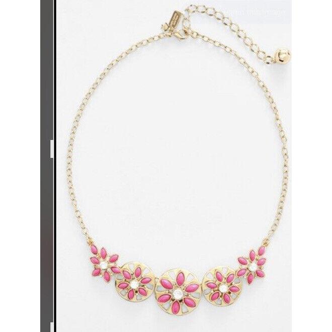 Kate Spade York `tropical Floral` Frontal Necklace 113K