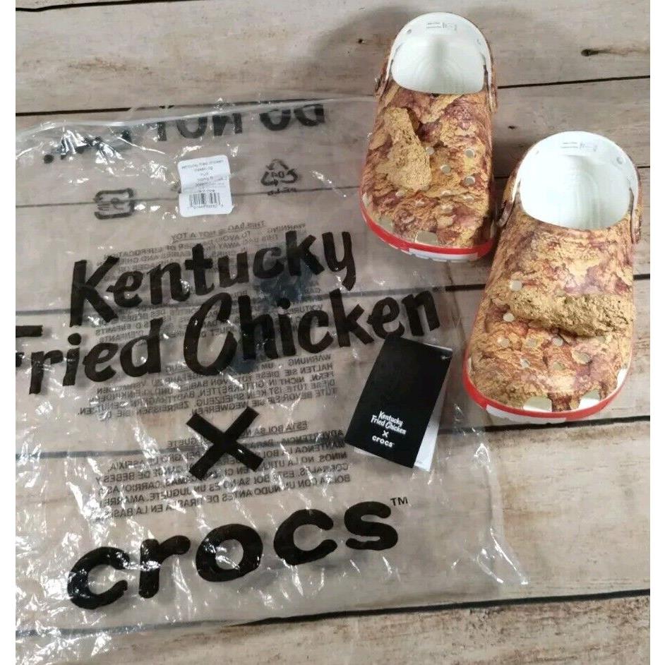 Kfc x Crocs Limited Edition M4/W6 in Bag W/tags Jibbitz