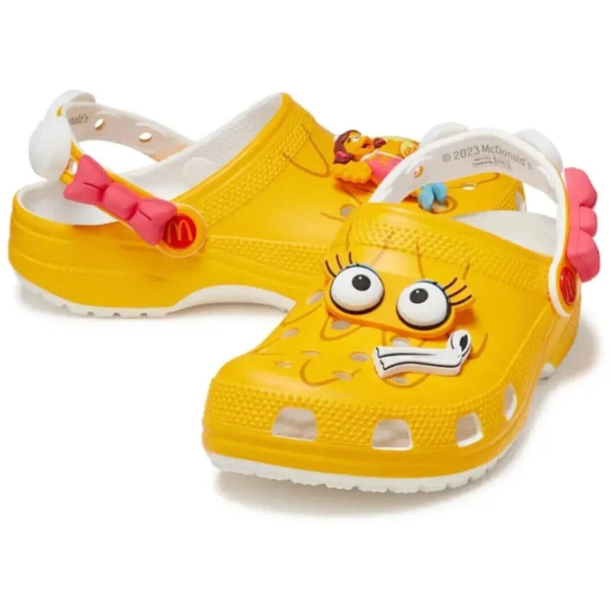 Crocs x Mcdonald`s Birdie Classic Clog Men`s Sandals Yellow Size 10