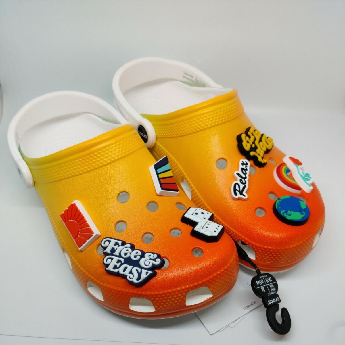 Free Easy x Crocs Multicolor Clog Edition Jibbitz M6/W8 Roomy Fit