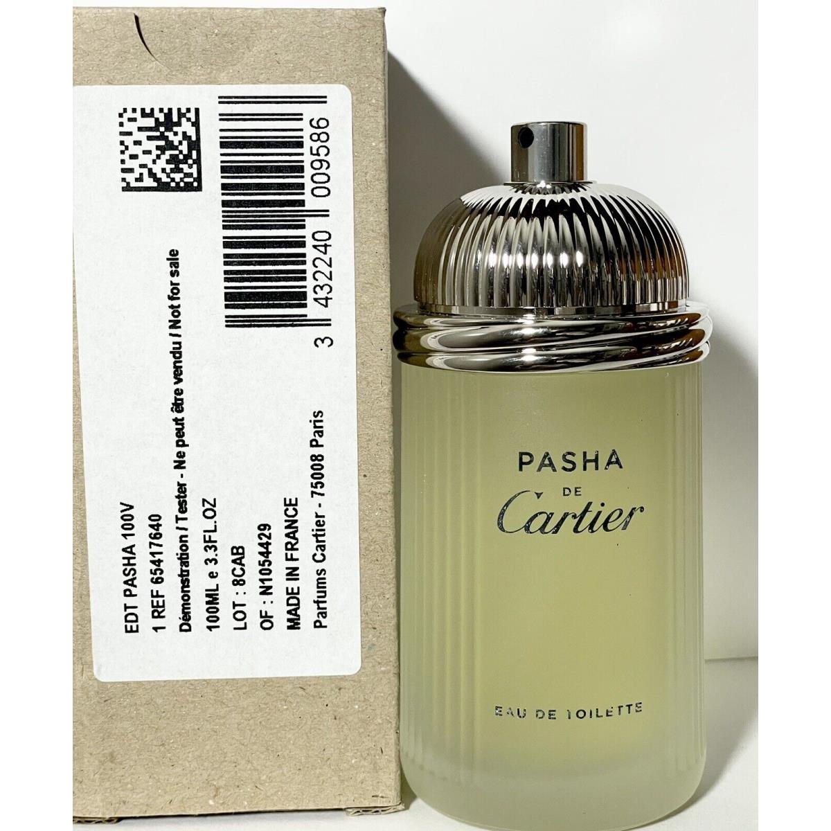 Cartier Pasha De Cartier 3.4 Oz Eau De Toilette For Men Spray Tester