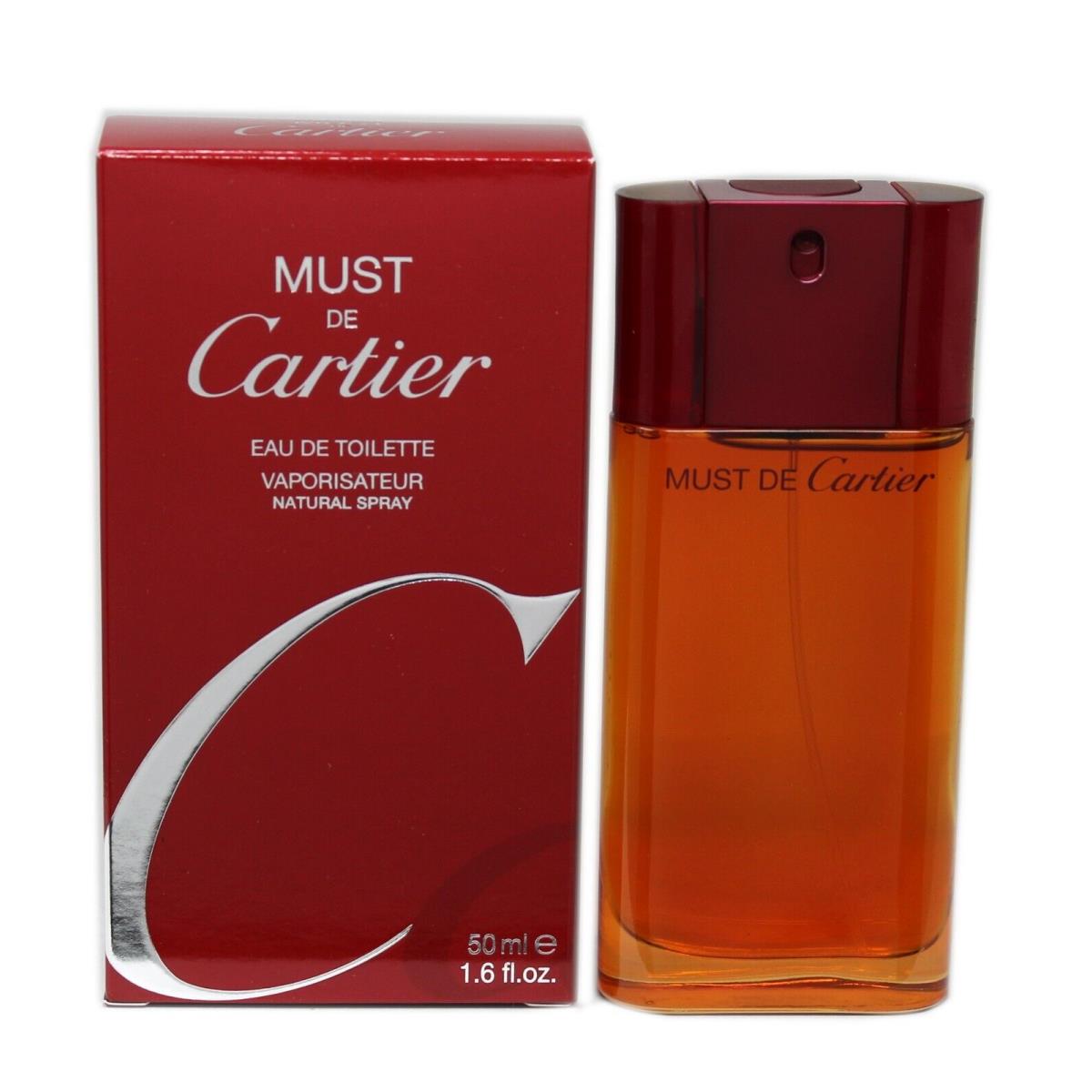 Cartier Must DE Cartier Eau DE Toilette Natural Spray 50 ML/1.6 Fl.oz