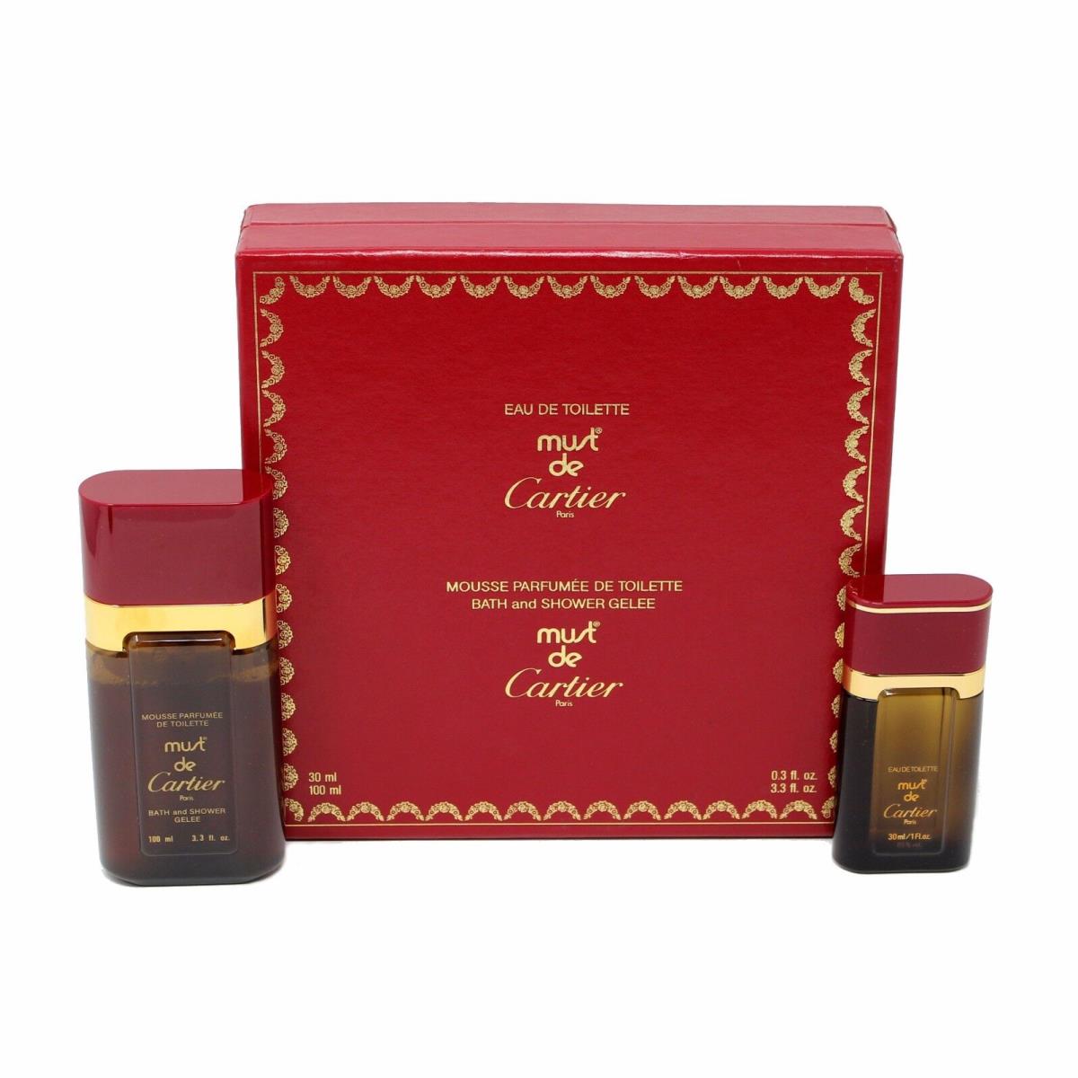 Must DE Cartier Gift Set with Edt Splash 30 Ml+ Bath Shower Gel 100 ML D