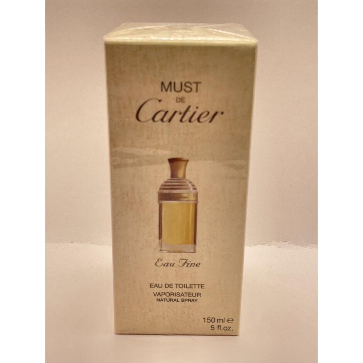 Must De Cartier Eau Fine Eau de Toilette For Women Spray 150ml 5oz-NEW