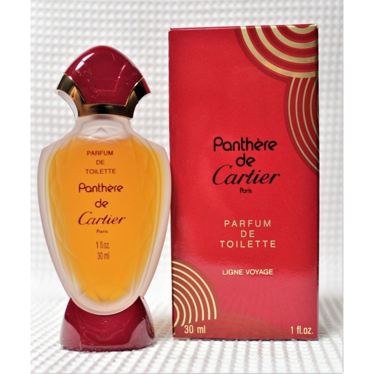 Vintage-panthere DE Cartier Ligne Voyage 1oz/30ml Parfum De Toilette Rare