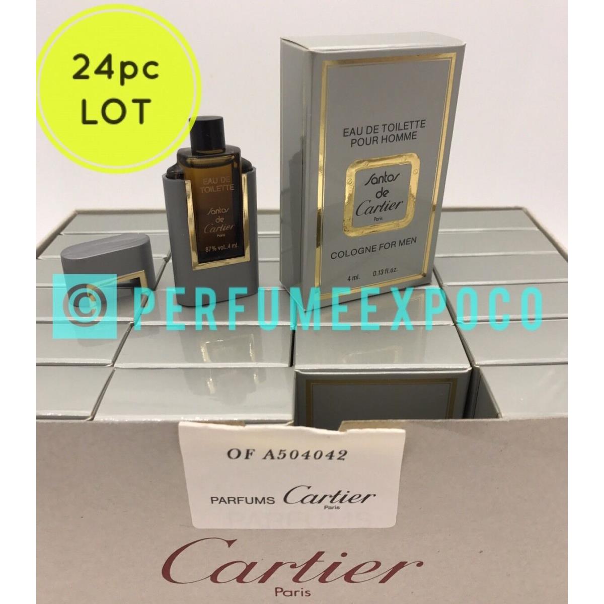 BB11 24pc Santos de Cartier 0.13oz - 4ml Edt Pour Homme -vintage Formula