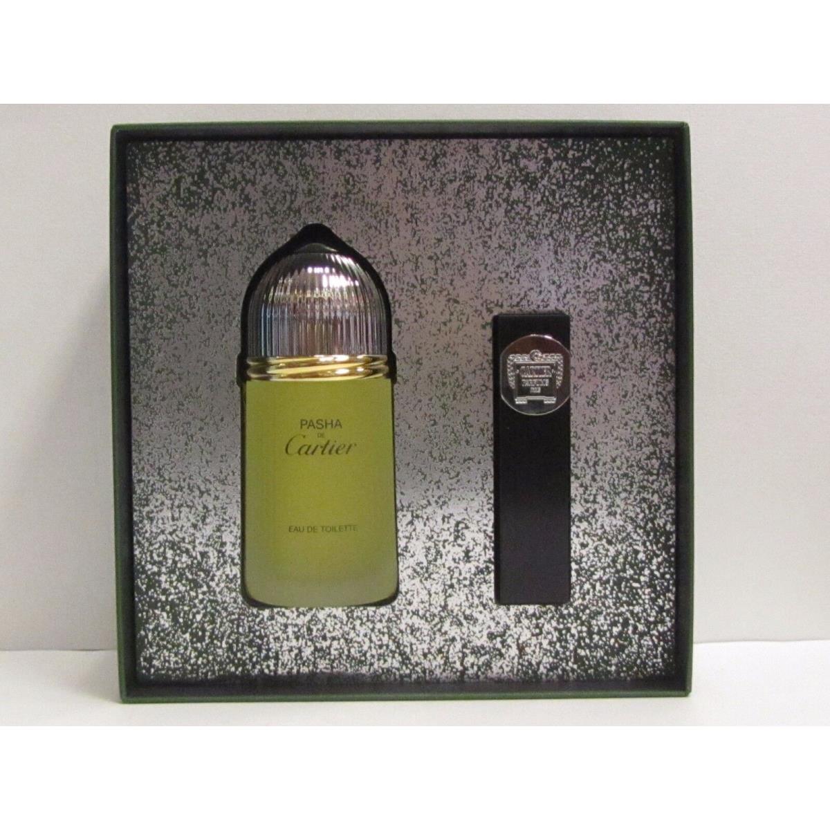 Pasha De Cartier For Men 2 Pieces Set 3.3 oz Edt Spray + 0.3 oz Edt Spray